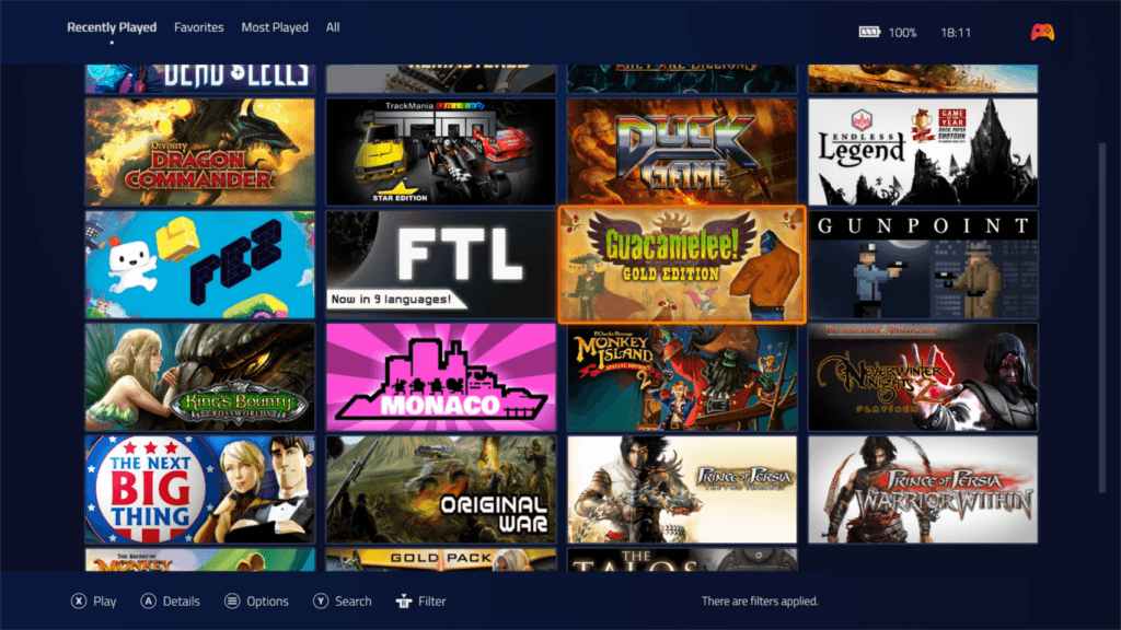 Playnite application screenshot